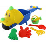 Тачка «Малыш Бим» с игрушками для песка Cavallino набор №341 арт. 35714. ПОЛЕСЬЕ