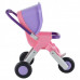Коляска для кукол прогулочная 3-х колёсная (в пакете) цвет розовый арт. 48127. ПОЛЕСЬЕ в Минске