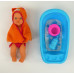 Кукла "Пупс": пьёт и ходит на горшок (с ванной для купания) арт. 40512. Falca (Испания) в Минске