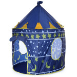 Детская игровая палатка Замок 105x135 см. Детский шатер. Цвет синий. Арт. 9999С