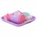 Набор детской посуды  Алиса  с подносом на 2 персоны (Pretty Pink) арт. 40589. Полесье в Минске