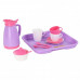 Набор детской посуды  Алиса  с подносом на 2 персоны (Pretty Pink) арт. 40589. Полесье в Минске