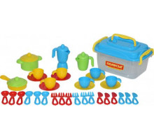 Игровой набор посуды на 6 персон (38 элементов) (в контейнере) арт. 56597. Полесье