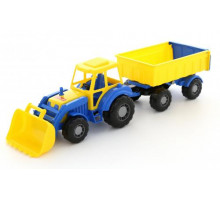 Детская игрушка Полесье  трактор с прицепом №1 и ковшом Алтай арт. 35349