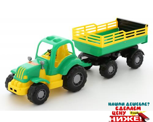 Детская игрушка Полесье трактор с прицепом №2 Силач арт. 44969 в Минске