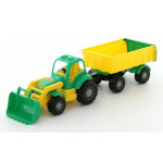 Детская игрушка трактор с прицепом №1 и ковшом Крепыш арт. 44556. Полесье