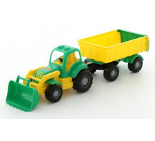 Детская игрушка трактор с прицепом №1 и ковшом Крепыш арт. 44556. Полесье