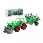 Детская игрушка Фермер-техник трактор-погрузчик с полуприцепом №2 (в коробке) арт. 46505. Полесье