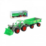 Детский трактор-погрузчик с прицепом Полесье Фермер-техник  (в коробке) арт. 37770