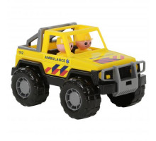 Детская игрушка автомобиль-джип скорая помощь Сафари (NL) (в сеточке) арт. 71118. Полесье