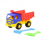 Детская игрушка автомобиль-самосвал + лопатка,  грабельки малые №3 автомобиль + набор №303: Тёма арт. 3307. Полесье