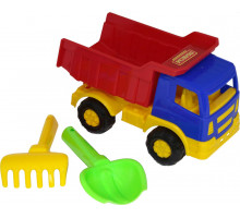 Детская игрушка автомобиль-самосвал + совок, грабельки №188 арт. 8991. Полесье