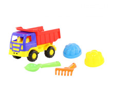 Детская игрушка автомобиль-самосвал + совок, грабельки и 2 формочки №189 арт. 9004. Полесье