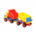 Детская игрушка автомобиль-самосвал с прицепом (в коробке) Базик арт. 37664. Полесье в Минске