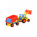 Детская игрушка  трактор-погрузчик с прицепом (в сеточке) Базик арт. 9623. Полесье в Минске