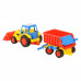 Детская игрушка  трактор-погрузчик с прицепом (в коробке) Базик арт. 37657. Полесье в Минске