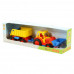 Детская игрушка  трактор-погрузчик с прицепом (в коробке) Базик арт. 37657. Полесье в Минске