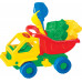 Детская игрушка автомобиль Кузя-2 + формочки (самосвал, паровоз), совок , грабельки №41 арт. 2785. Полесье в Минске