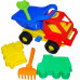 Детская игрушка автомобиль Кузя-2 + формочки (самосвал, паровоз), совок , грабельки №41 арт. 2785. Полесье в Минске