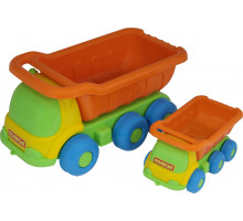 Детская игрушка  Кеша, автомобиль-самосвал + Яша, автомобиль-самосвал №266 арт. 4281. Полесье