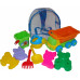 Детская игрушка  самосвал + ведро-цветок среднее, формочки  (в рюкзаке) арт. 4359. Полесье в Минске