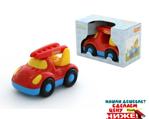 Детская игрушка автомобиль-пожарный (в коробке) Дружок арт. 67876. Полесье в Минске