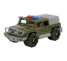 Детская игрушка автомобиль-джип военный патрульный Защитник №1 арт. 63724. Полесье