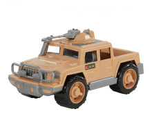 Детская игрушка автомобиль-пикап военный Защитник-Сафари с 1-м пулемётом арт. 63458. Полесье