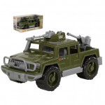 Детская игрушка автомобиль-пикап военный Защитник с 2-мя пулемётами (в коробке) арт. 69566. Полесье
