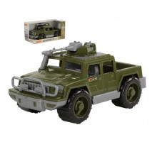Детская игрушка автомобиль-пикап военный Защитник с 1-м пулемётом (в коробке) арт. 69610. Полесье