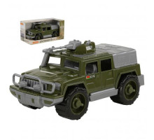 Детская игрушка автомобиль-джип военный Защитник с 1-м пулемётом (в коробке) арт. 69719. Полесье