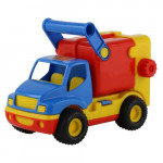 Детская игрушка автомобиль коммунальный, мусоровоз (в сеточке) КонсТрак арт. 8916. Полесье