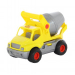 Детская игрушка автомобиль-бетоновоз (жёлтый) (в сеточке) КонсТрак арт. 0797. Полесье