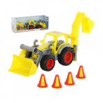 Детская игрушка  трактор-погрузчик с ковшом (в коробке) КонсТрак арт. 37749. Полесье