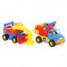 Детская игрушка автомобиль-самосвал +  экскаватор колёсный (в сеточке) КонсТрак арт. 0452. Полесье в Минске