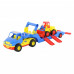 Детская игрушка автомобиль-трейлер +  погрузчик (в сеточке) КонсТрак арт. 8879. Полесье в Минске