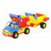 Детская игрушка автомобиль-самосвал с полуприцепом (в сеточке) КонсТрак арт. 0360. Полесье в Минске