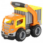 Детская игрушка автомобиль-контейнеровоз (в сеточке) ГрипТрак арт. 0803. Полесье