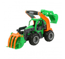 Детская игрушка  трактор-погрузчик с ковшом (в сеточке) ГрипТрак арт. 48394. Полесье