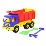 Детская игрушка автомобиль-самосвал + лопата и грабли большие Премиум арт. 9851. Полесье