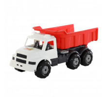 Детская игрушка автомобиль-самосвал (бело-красный) Буран №3 арт. 43672. Полесье