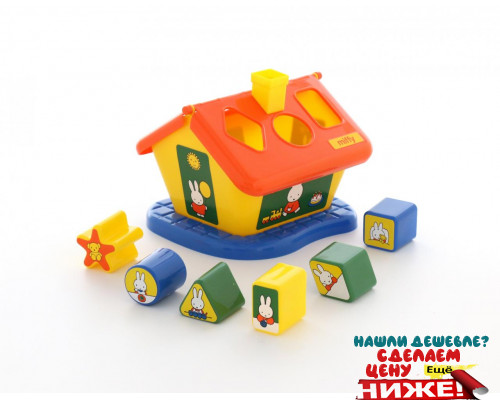 Детская игрушка логический домик Миффи с 6 кубиками №3. Арт. 64288 Полесье в Минске