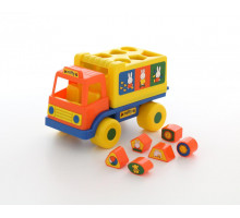 Детский логический грузовичок Миффи с 6 кубиками №1. Арт. 64394 Полесье