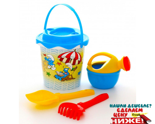 Детская игрушка песочный набор Смурфики-1 набор №2. Арт. 65124 Полесье в Минске