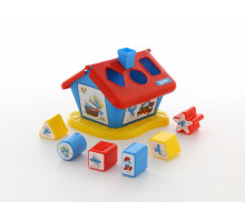 Развивающая игрушка логический домик Смурфики с 6 кубиками №2. Арт. 64424 Полесье