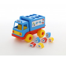 Игрушка для малышей логический грузовичок Смурфики с 6 кубиками №2. Арт. 64387 Полесье
