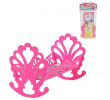 Кроватка-качалка сборная для кукол (в пакете) розовый арт. 56665. Полесье