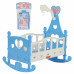 Кроватка-качалка сборная для кукол №3 (8 элементов) (в пакете) цвет голубой арт. 62079. Полесье в Минске