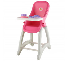 Детский стульчик для кукол "Беби" розовый  арт. 48004. Полесье