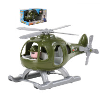 Детский игрушечный Вертолёт военный "Гром" (в коробке) арт. 67678. Полесье